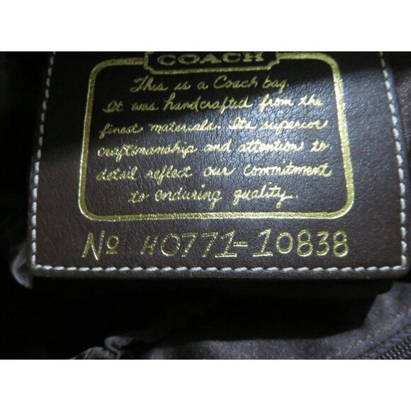 Coach Cursive Creed Limited Edition Brown Signature Jacquard Copper Shimmer Tote - Picture 6 of 14